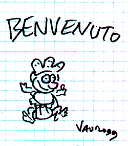 disegno di Vauro dedicato a Luca!