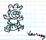 Disegno di Vauro dedicato a Luca!